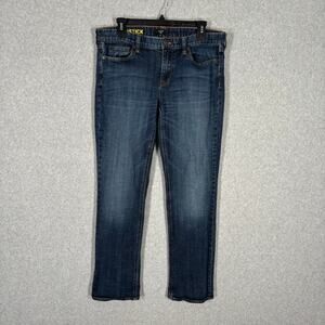 J Crew‎ Jeans Womens 32S Matchstick Cuffed Ankle Straight Classic Casual 32x29